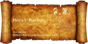 Herzl Márton névjegykártya